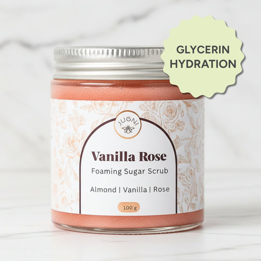 Foaming Sugar Scrub: Vanilla Rose
