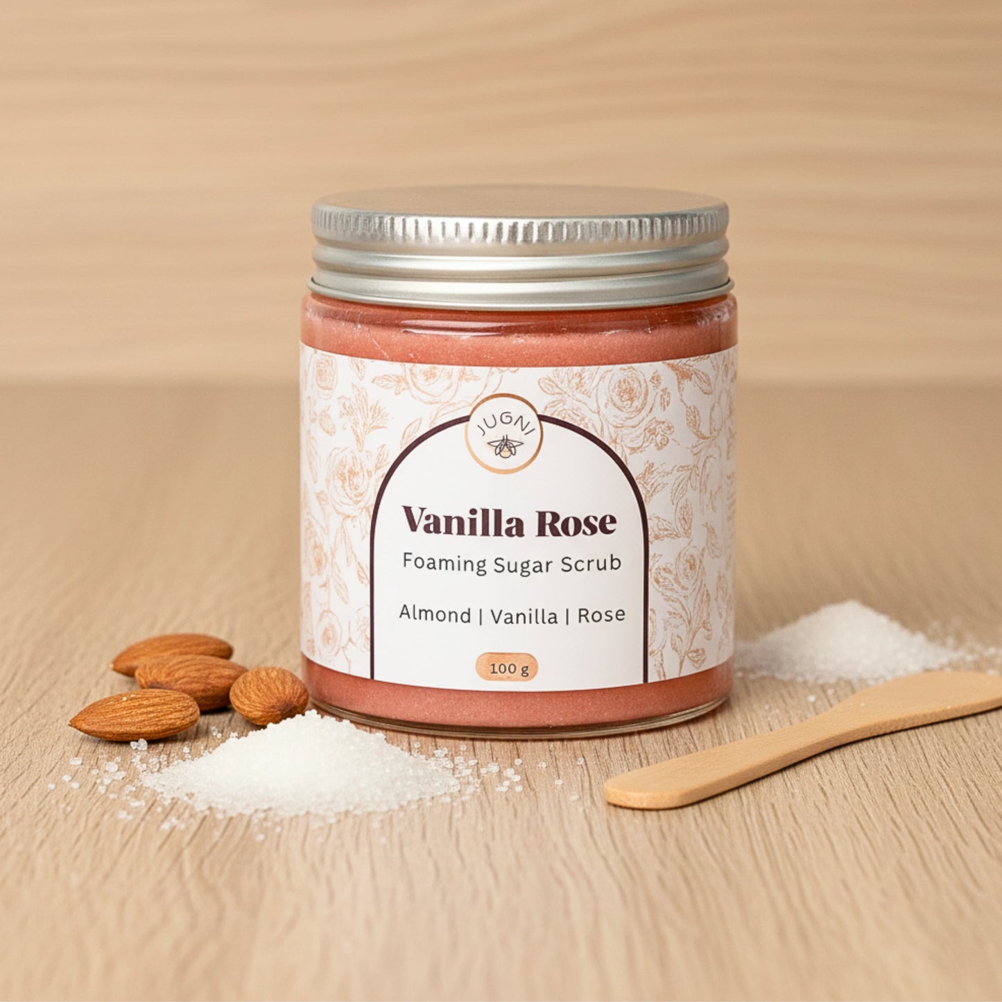 Foaming Sugar Scrub: Vanilla Rose