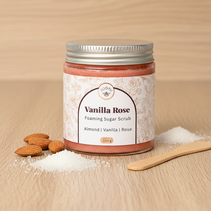 Foaming Sugar Scrub: Vanilla Rose