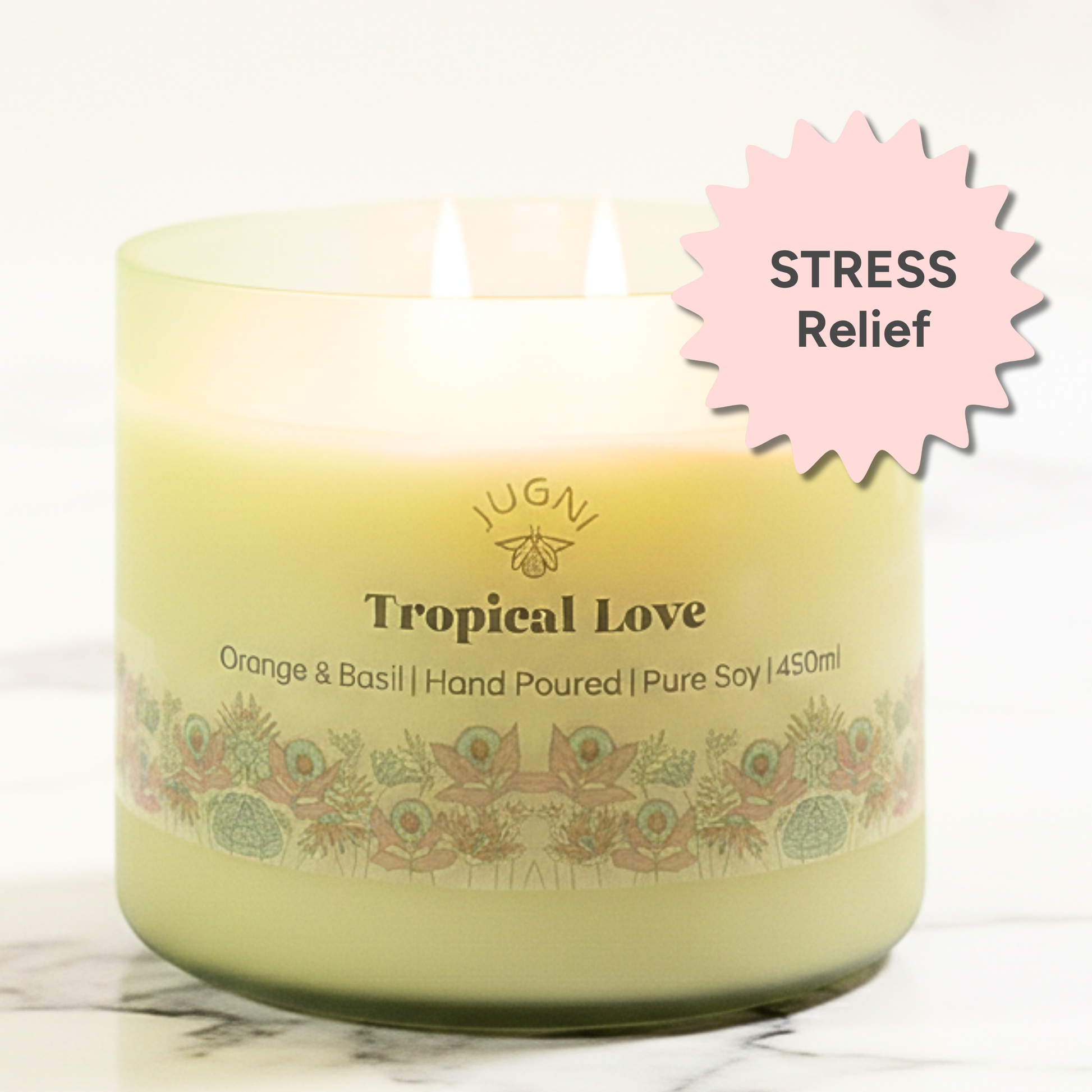 Jugnilifestyle Aroma Candle: Tropical Love - Soy Wax Scented Candle