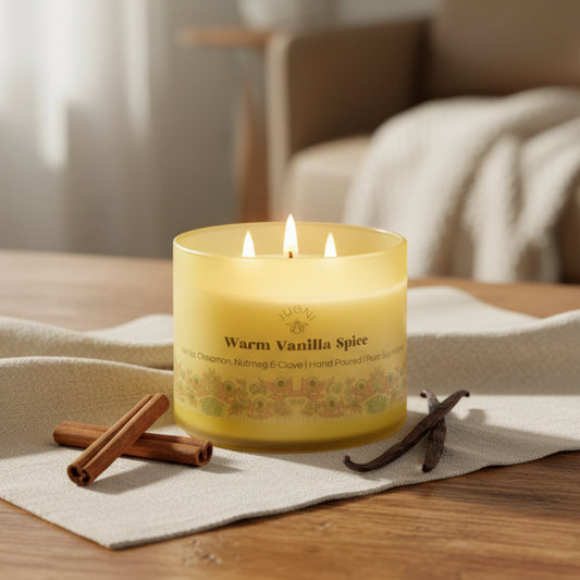 Aroma Candle: Warm Vanilla Spice