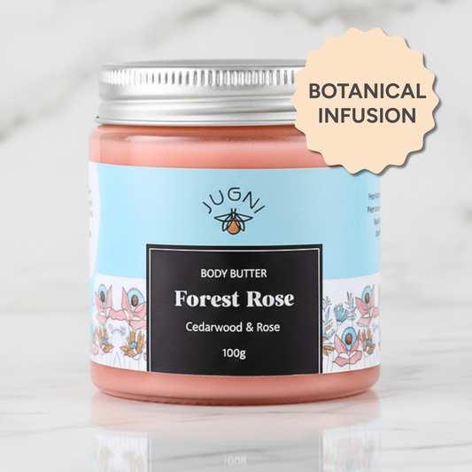 Jugnilifestyle Body Butter: Forest Rose - Natural Body Butter Moisturizer
